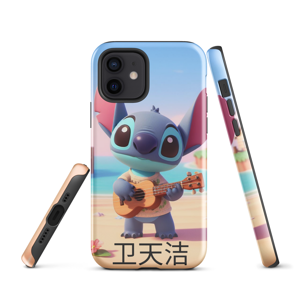 Stitch Beach Bum Guitar 卫天洁 Tough Case for iPhone®