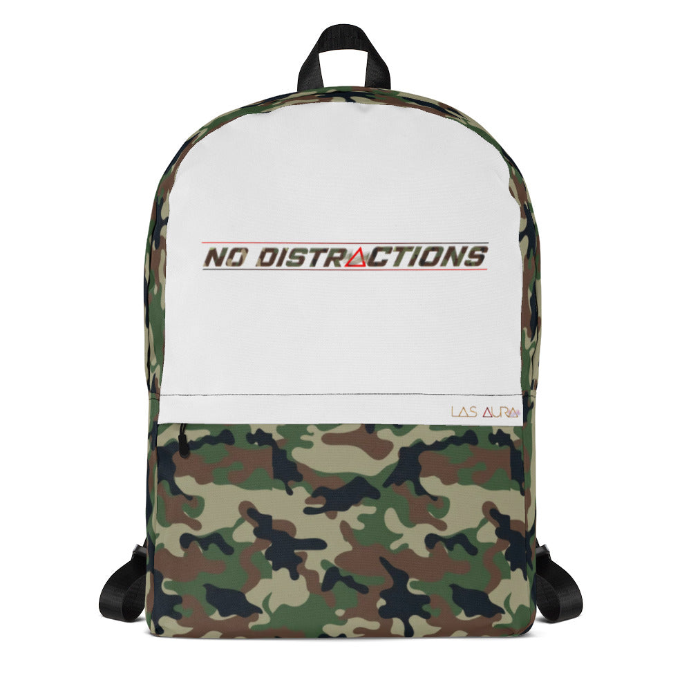 #NoDistractions Camo Backpack