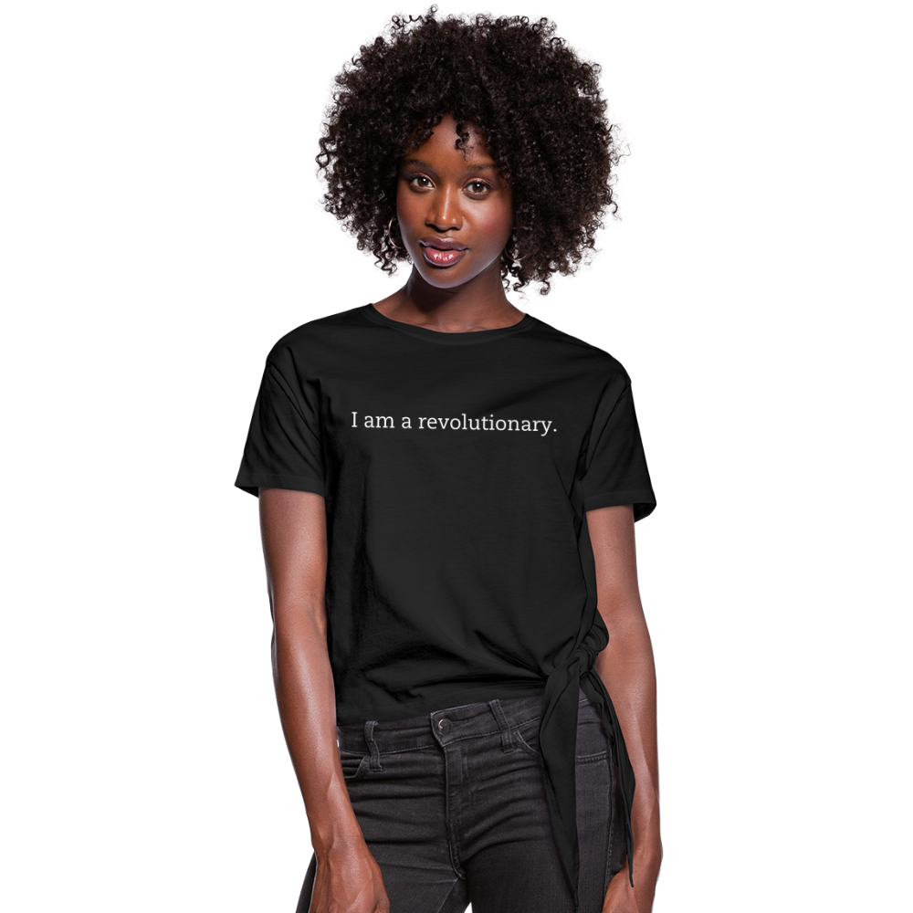 Revolutionary Knotted T-Shirt - black