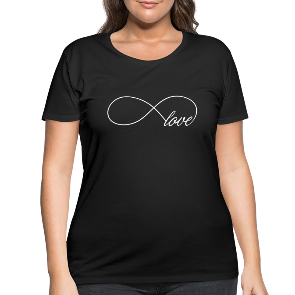 Infinite Love Women’s Curvy T-Shirt - black