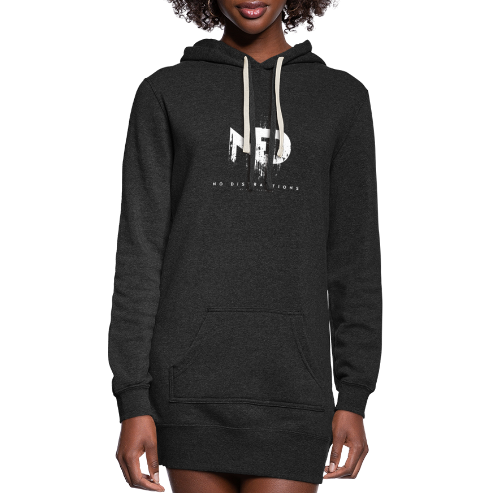 #ND Women's Hoodie Dress - heather black