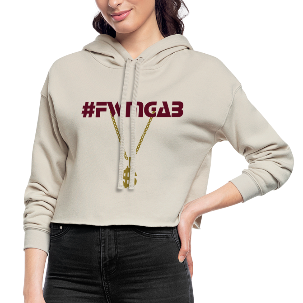 Women's Cropped Hoodie - dust