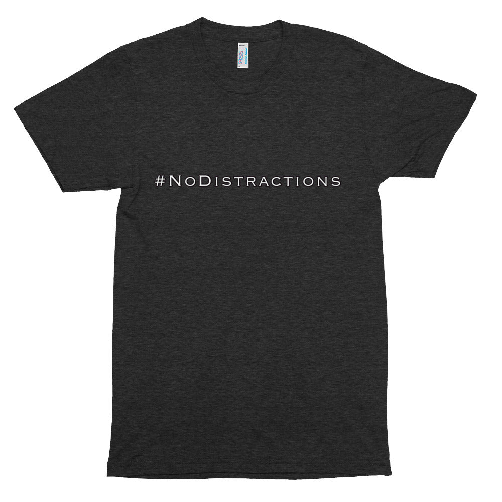 #NoDistractions Men's Fitted T-Shirt