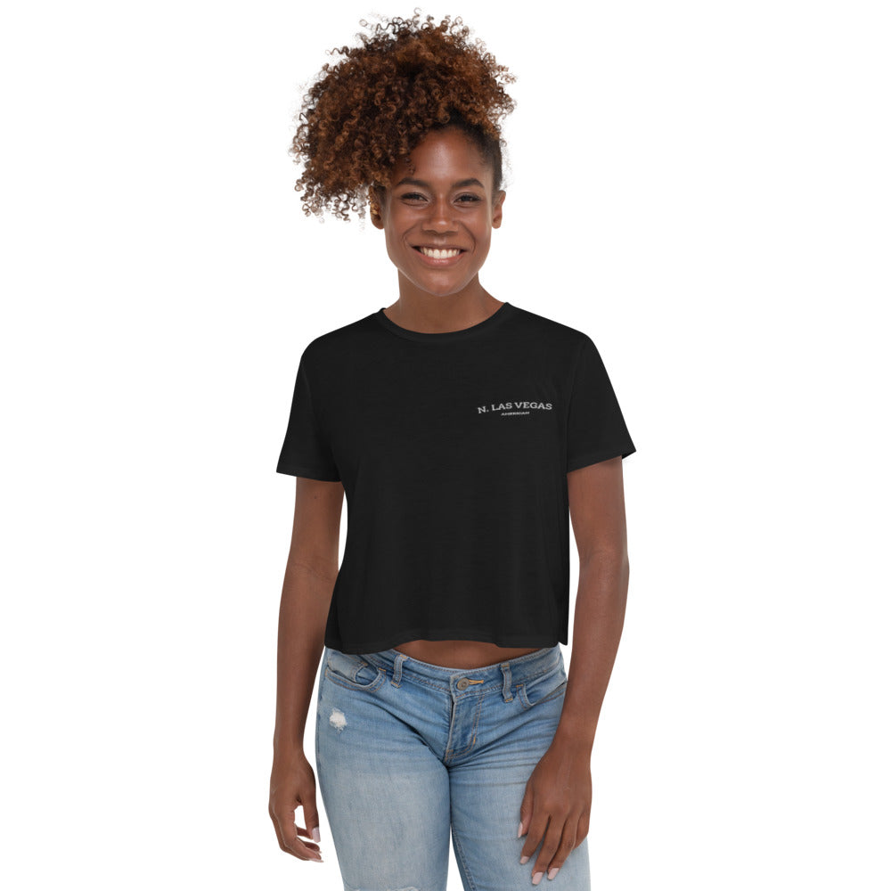 NLV USA Embroidered Crop Tee